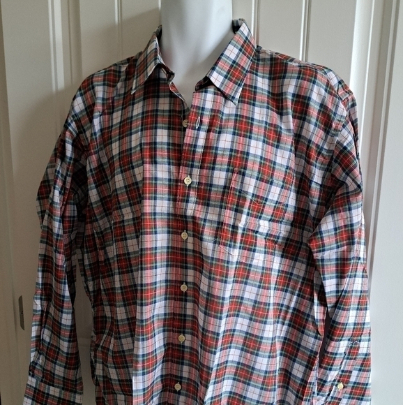 VTG BUD BERMA Weekender plaid mens shirt lightweight western ranch XL - Picture 4 of 7